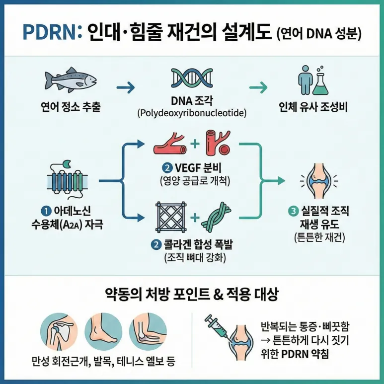 PDRN 인대·힘줄 재건의 설계도 - 연어 DNA 성분