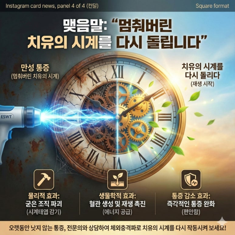 맺음말: 멈춰버린 치유의 시계를 다시 돌립니다